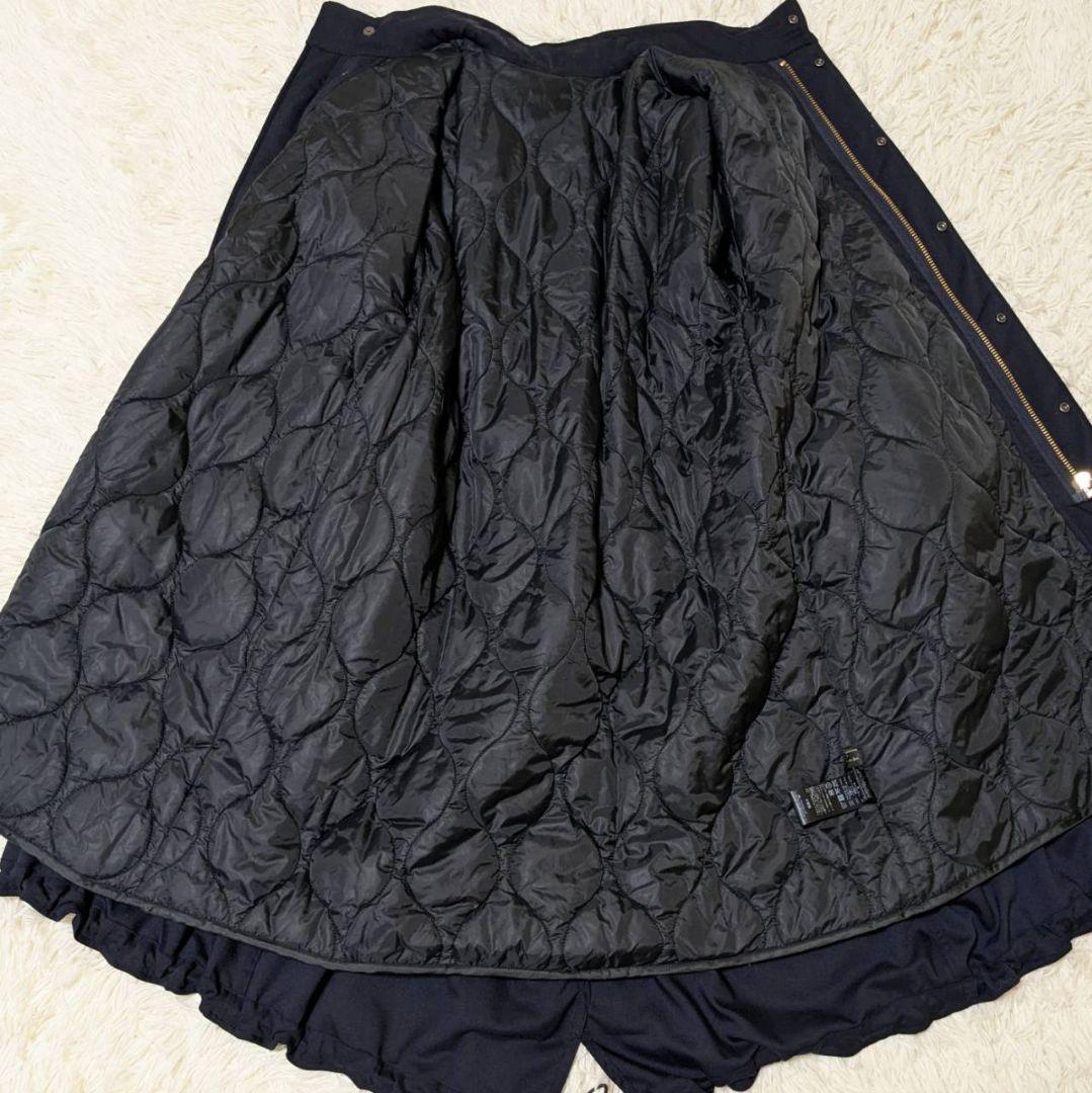 スピック＆スパン 22AW M51 中綿 モッズコート ネイビー S