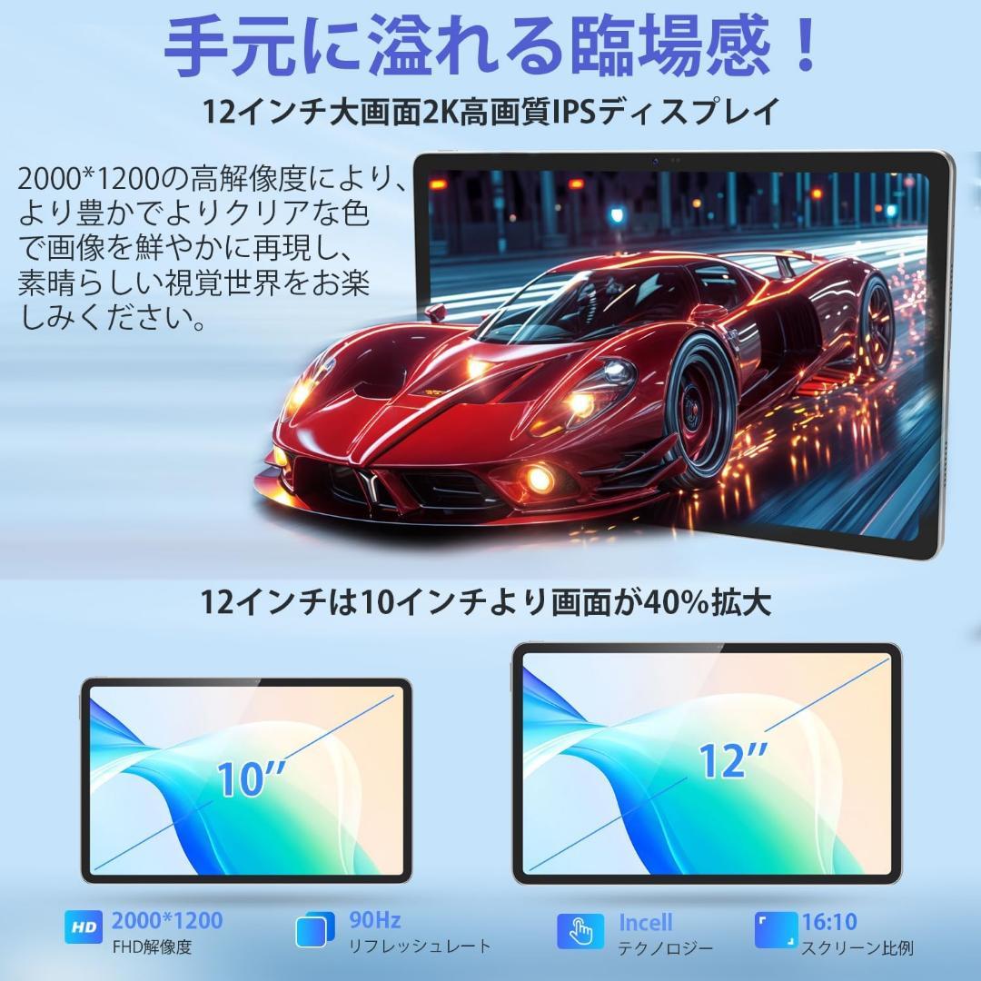 【R1724-84-190】Ai搭載 アンドロンド タブレット 12インチ 2K