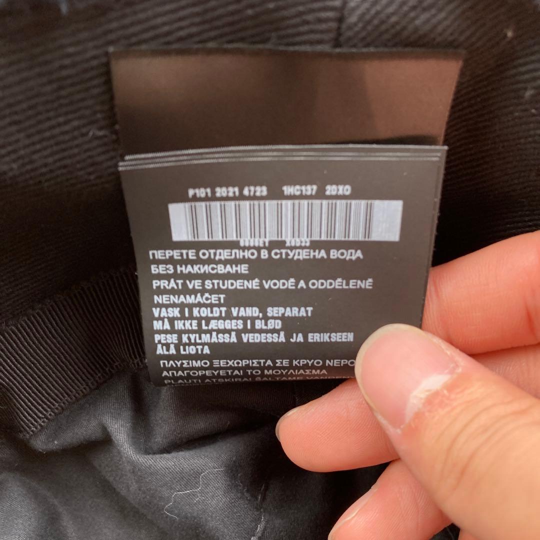 WT21 PRADA ボア バケットハット ブラック古着