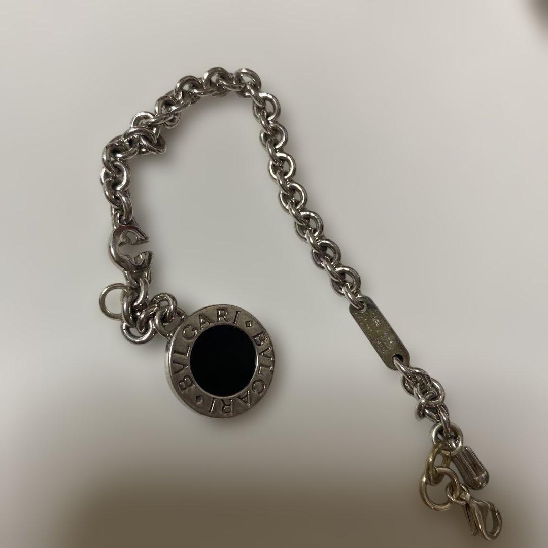 ブルガリ オニキス B-zero1 ビーゼロワン チャーム キーホルダー SV