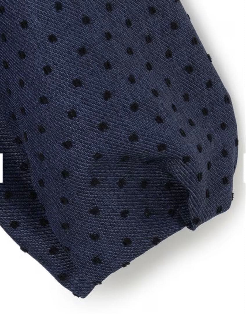 【週末セール】新品TOCCA トッカ　ネイビー ドット柄 バルーンスリーブ