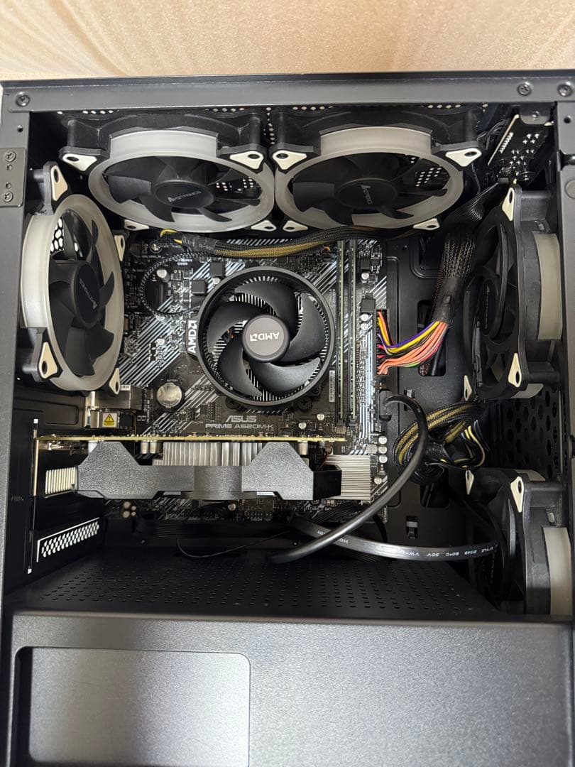 自作PC ryzen5 3500 RAM16GB SSD256GB HDD1TB