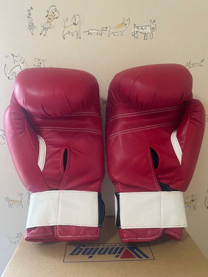 【新品未使用】 Winning ボクシンググローブ 14oz レッド