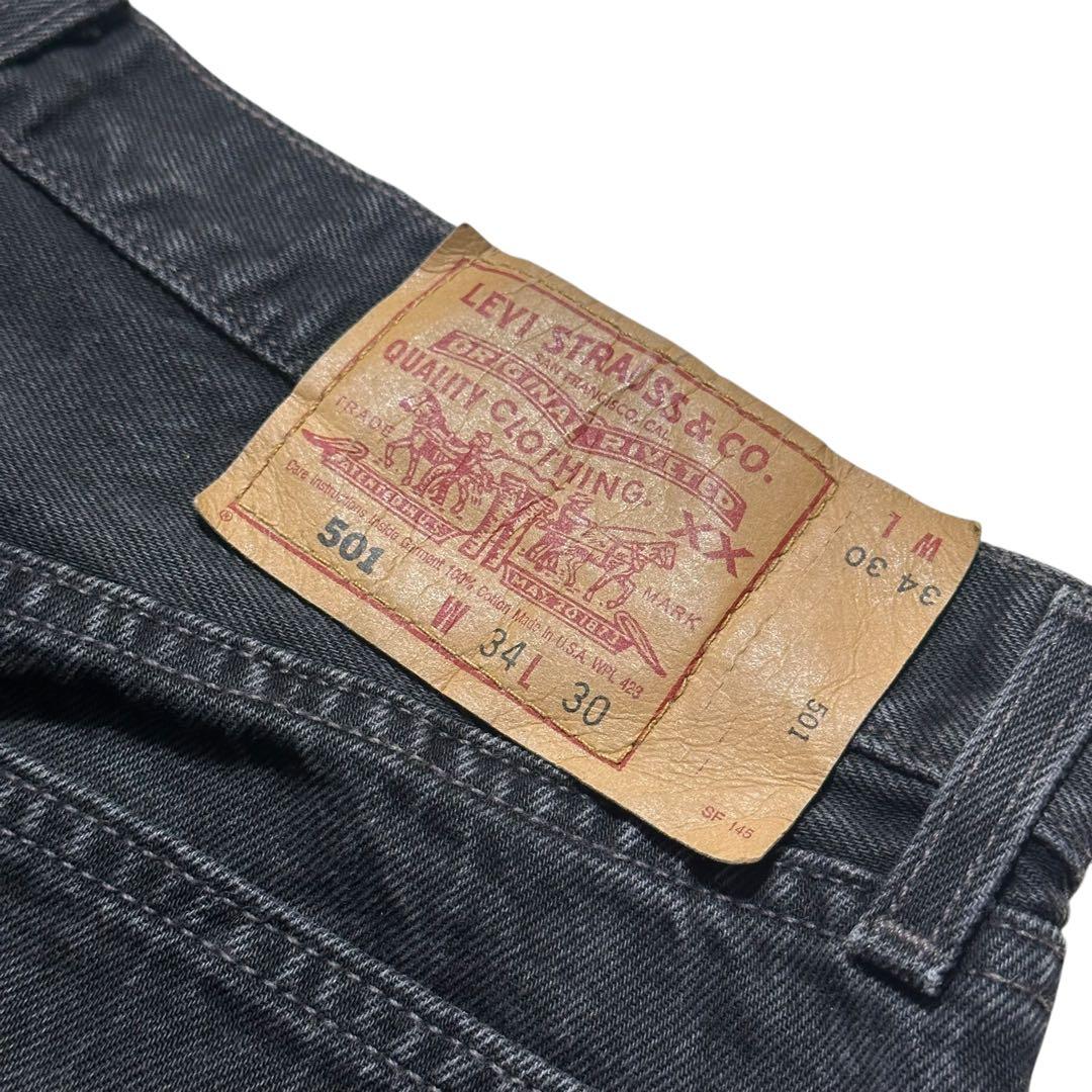 01年製 \"Levi's\" 501 Black Denim Pants