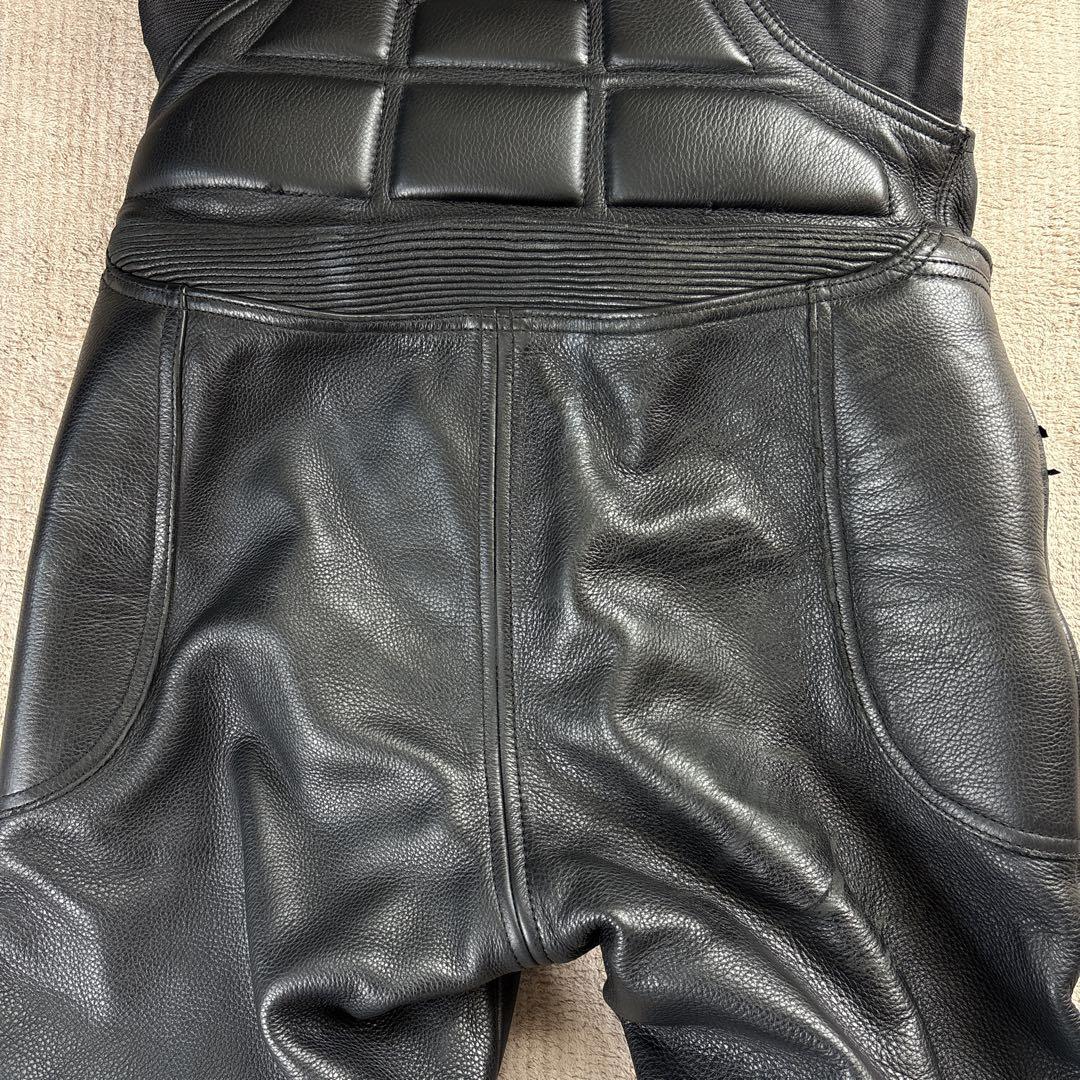 【希少XLサイズ】KADOYAデフュージョンパンツ レザー　ブラック　バイク