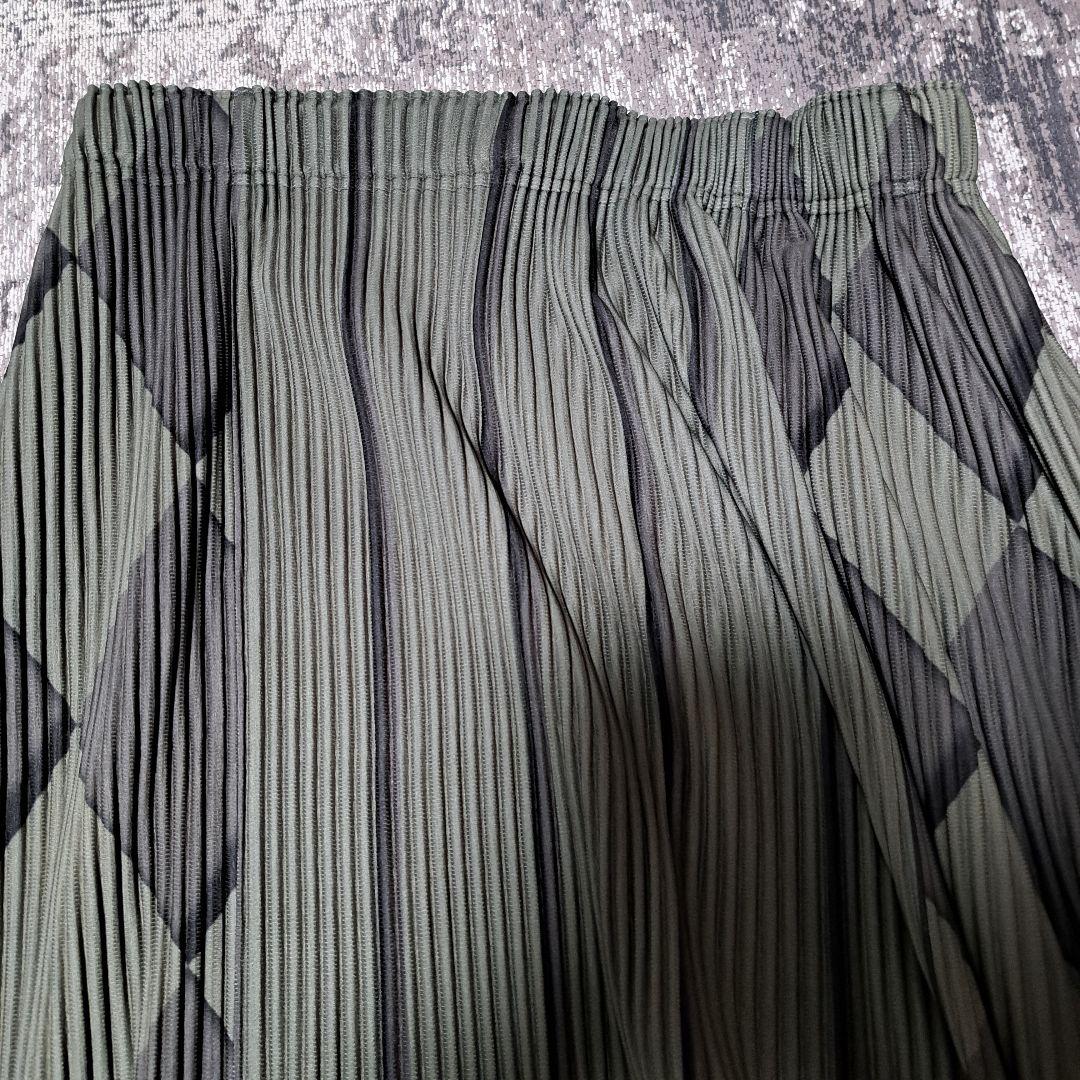 オムプリッセ　　ダイヤ柄サルエルパンツsize3新品値下売切❗️