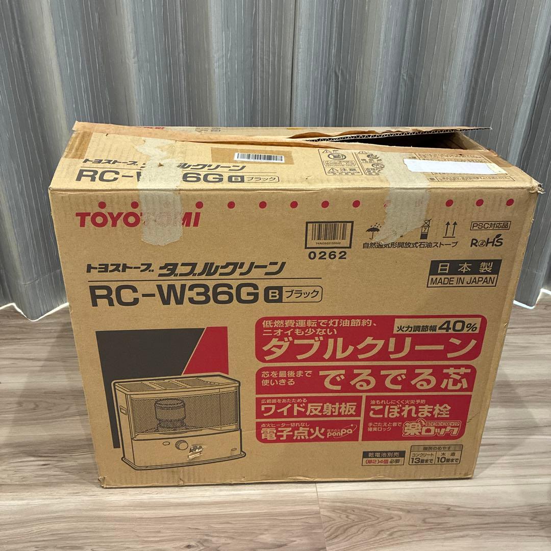 TOYOTOMI 石油ファンヒーター 黒　RC-W36G