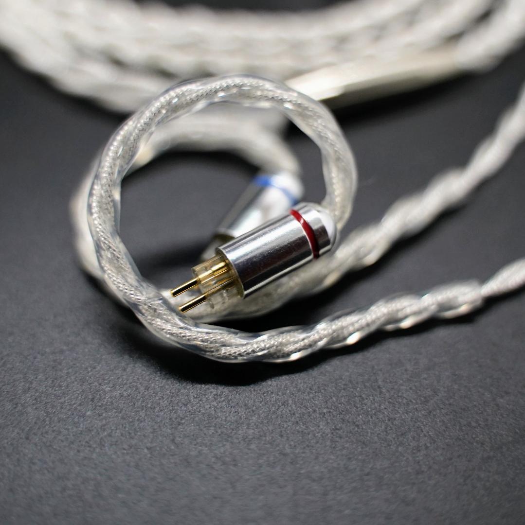 【1点のみ】7N粒子単結晶銅銀メッキ リッツ構造 CIEM 2Pin 4.4mm