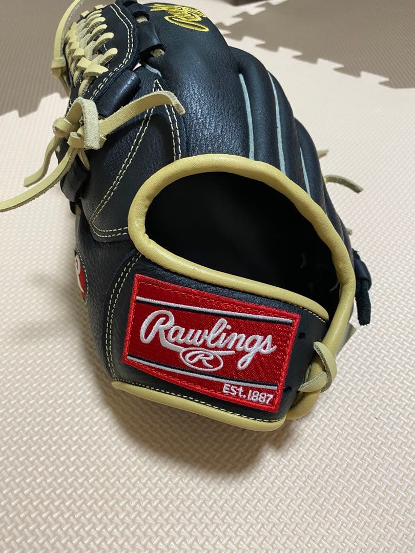 Rawlings 軟式グローブ 黒/クリーム 美品