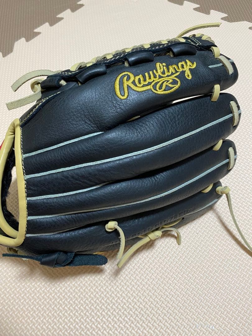 Rawlings 軟式グローブ 黒/クリーム 美品