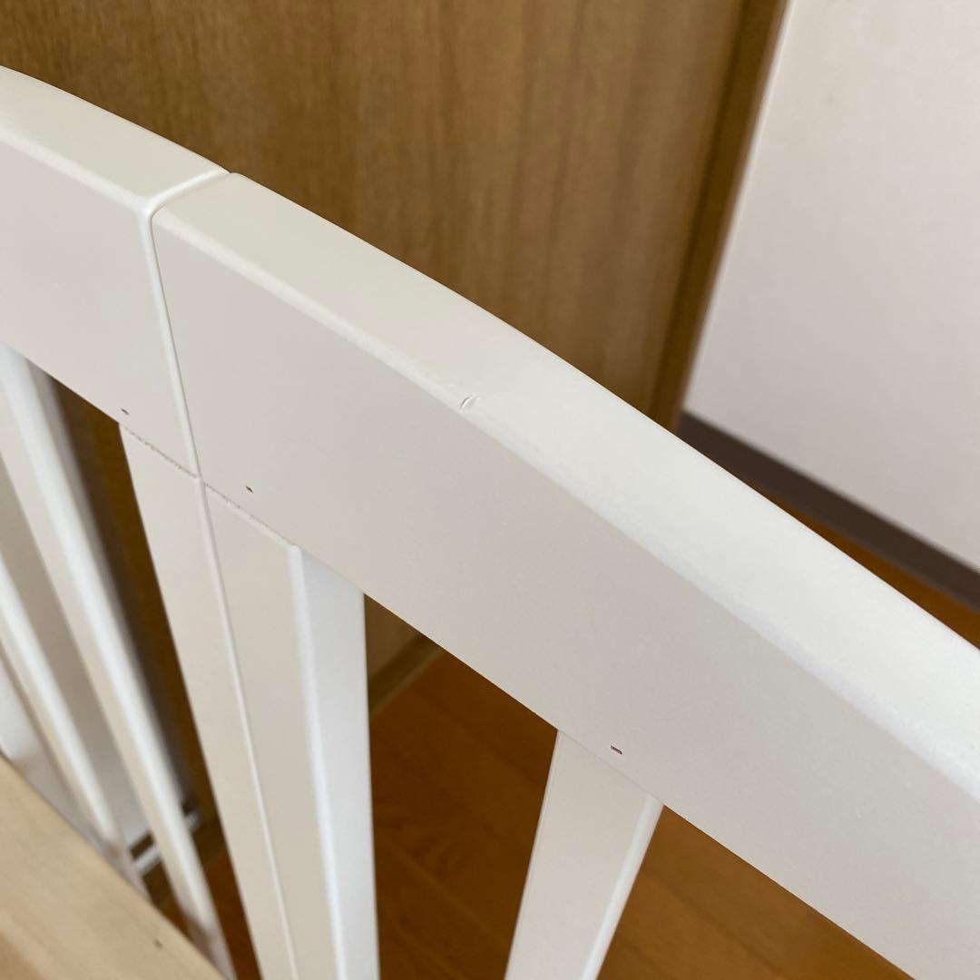 KATOJI カトージ 木製ミニベビーベッド ホワイト 下段収納付き