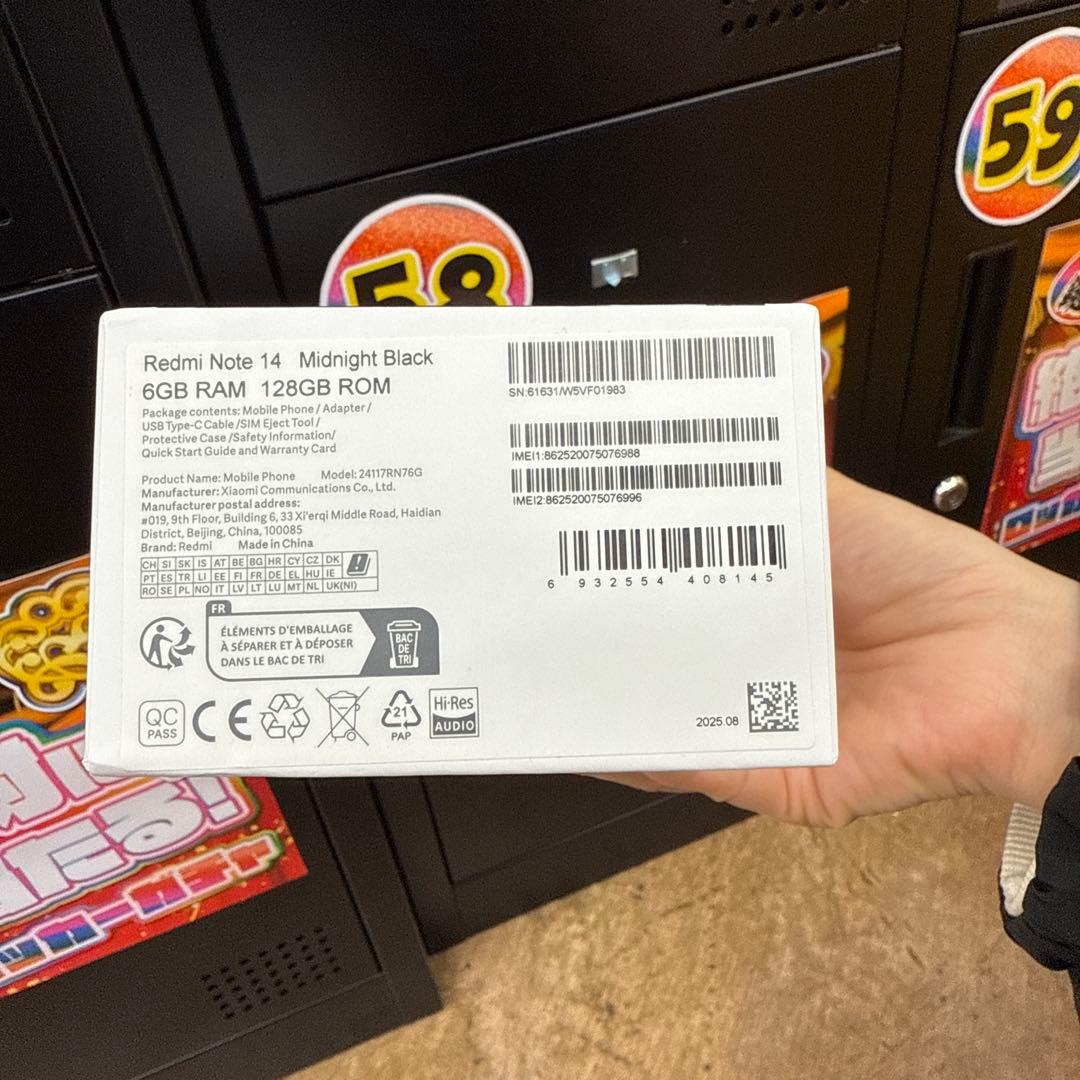 スマートフォン本体 redmi note14