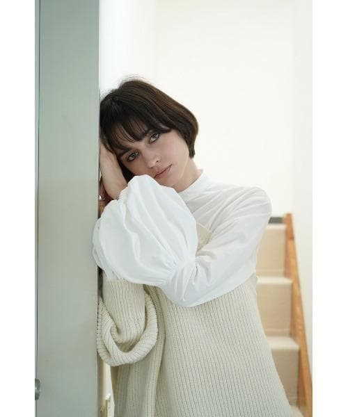 ■専用■美品 CLANE 2,6万 バルーンスリーブのブラウス ホワイト クラネ