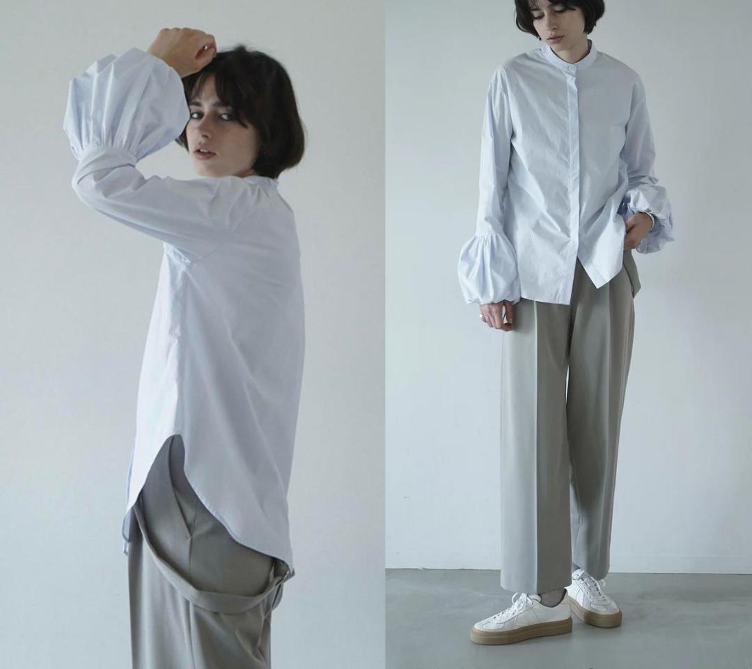 ■専用■美品 CLANE 2,6万 バルーンスリーブのブラウス ホワイト クラネ