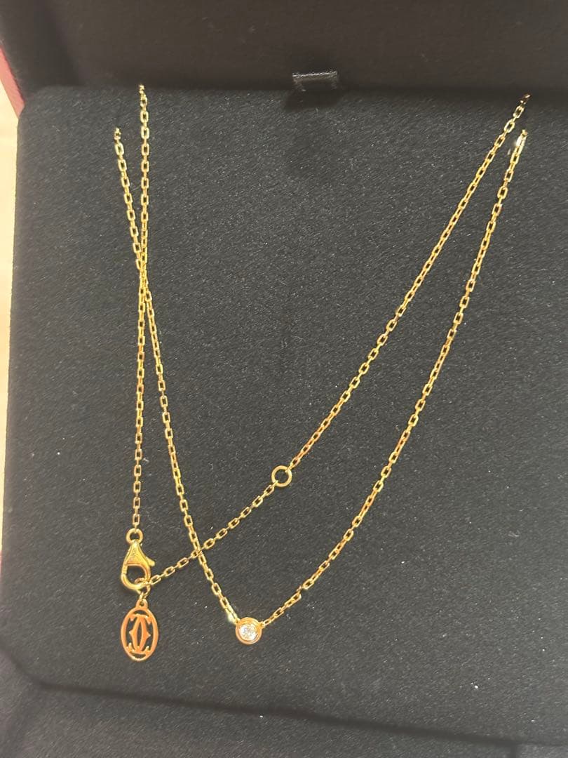 カルティエ　ダムール　ネックレス　スモールモデル　イエローゴールド　大丸神戸購入