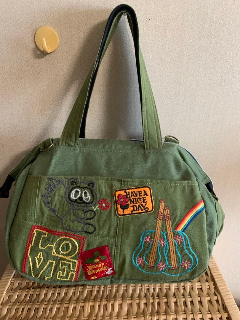 【SA】ワイヤー口金ボストンバッグ(L)×1、(小)×1、四角トートバッグ