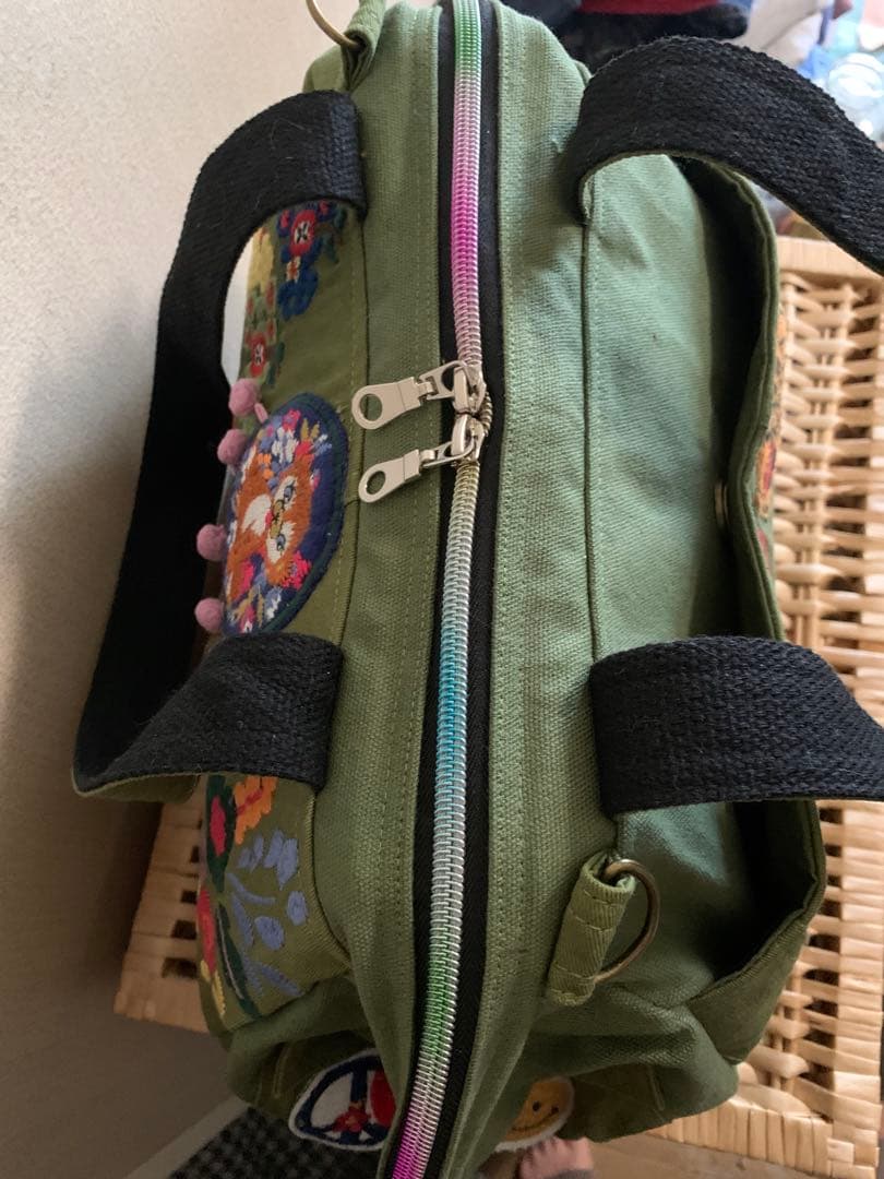 【SA】ワイヤー口金ボストンバッグ(L)×1、(小)×1、四角トートバッグ