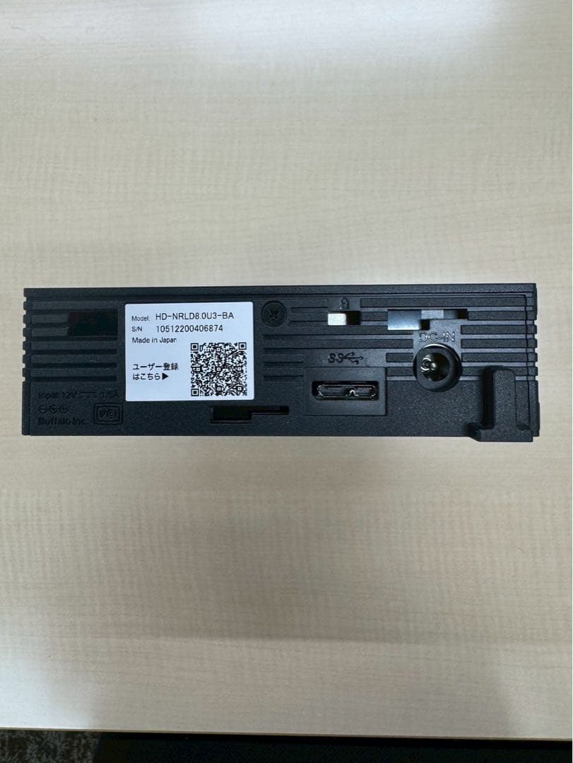 8TB 外付けハードディスク HD-NRLD8.0U3-BA