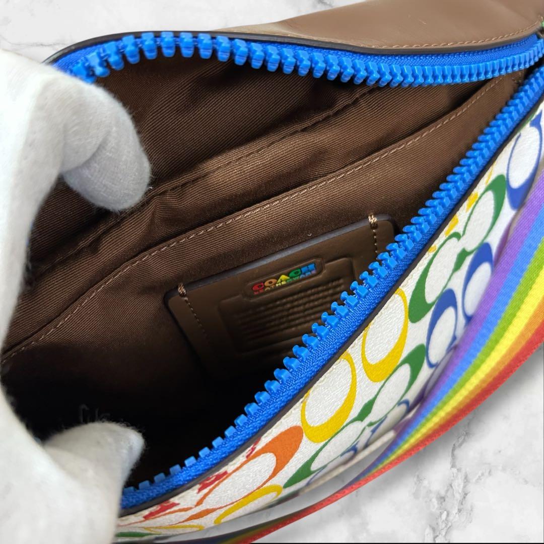 【極美品希少】COACH RAINBOW 2472 ウエストポーチ PVCレザー