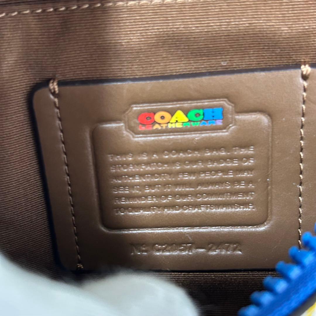 【極美品希少】COACH RAINBOW 2472 ウエストポーチ PVCレザー