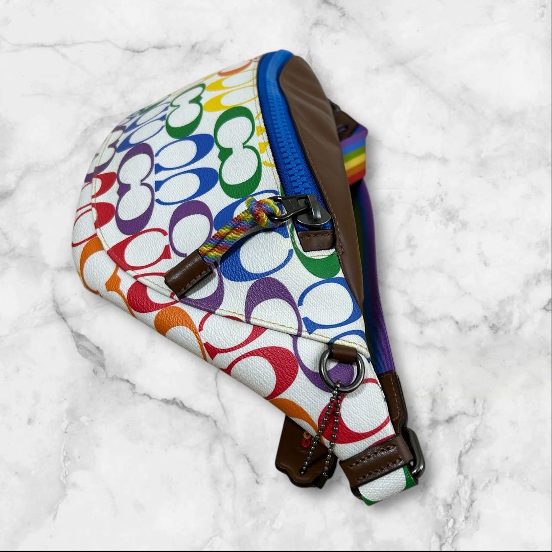 【極美品希少】COACH RAINBOW 2472 ウエストポーチ PVCレザー