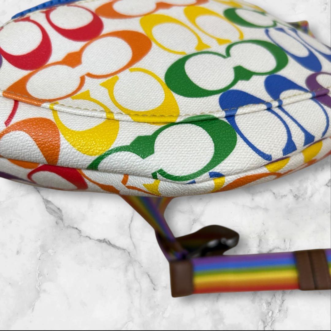 【極美品希少】COACH RAINBOW 2472 ウエストポーチ PVCレザー