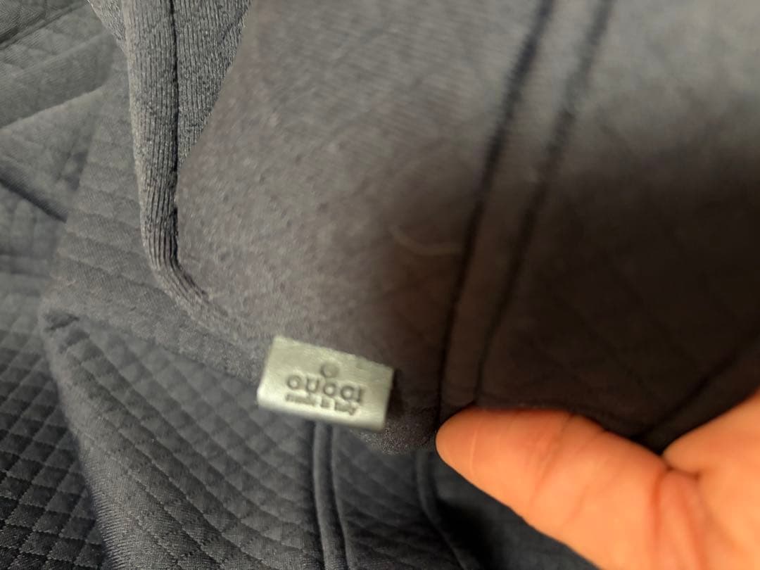 GUCCI ブラック 半袖ワンピース S キルティング