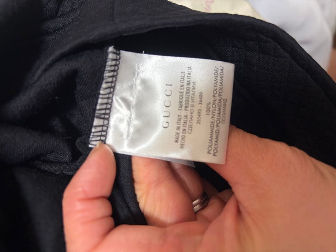 GUCCI ブラック 半袖ワンピース S キルティング