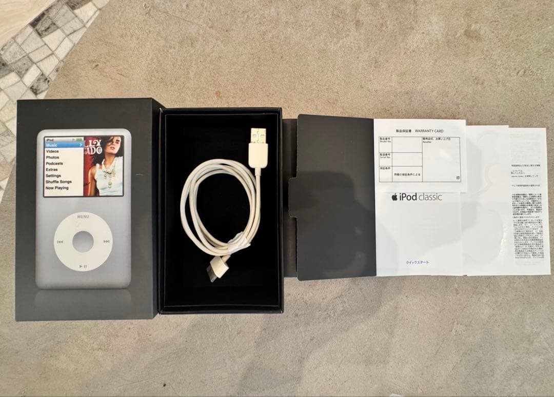 極美品 iPod classic A1238 80GB 新品バッテリー箱付き