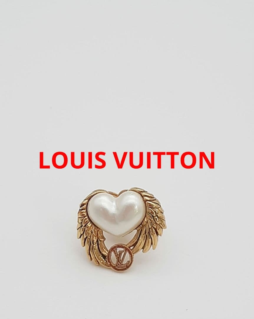 Z08-19　ルイヴィトン　ブルックドレイユクール　ピアス　右のみ　エンジェル