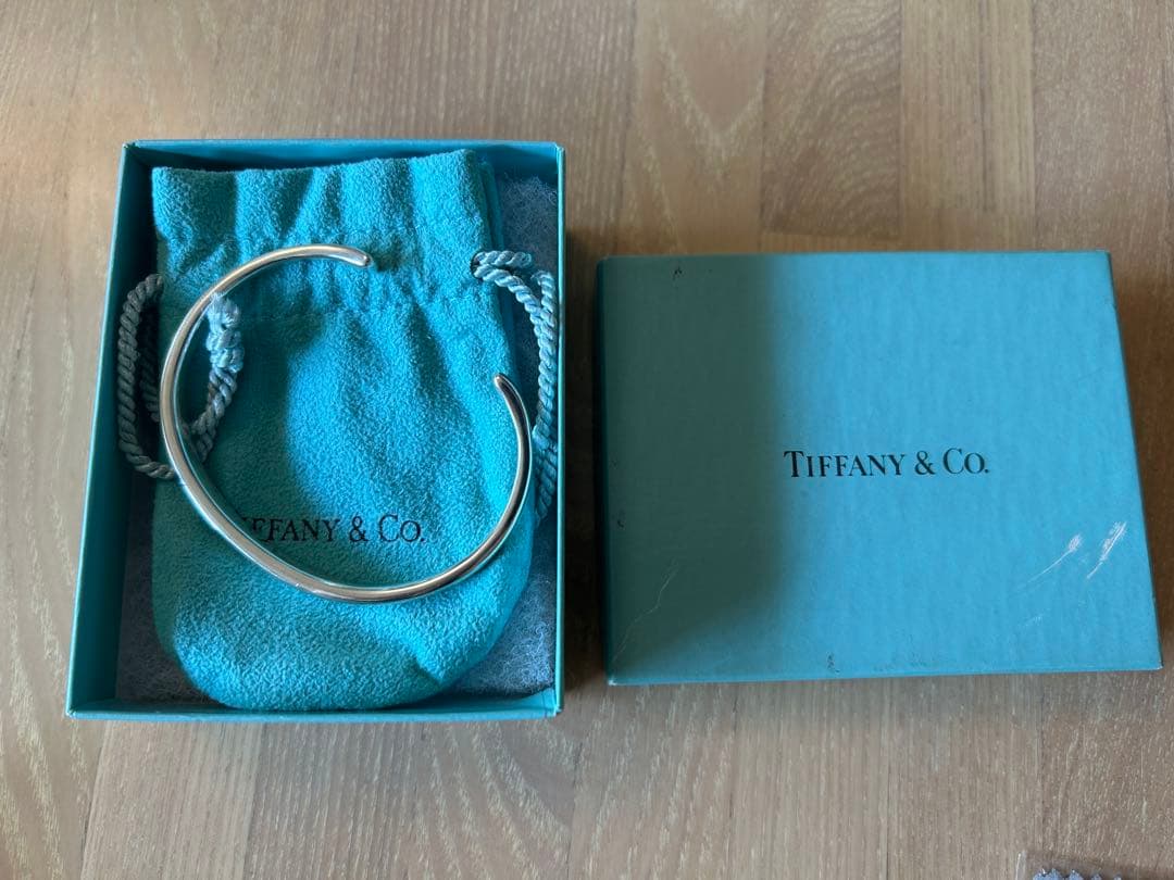希少 ティファニー シルバー カフ バングル ブレスレット
