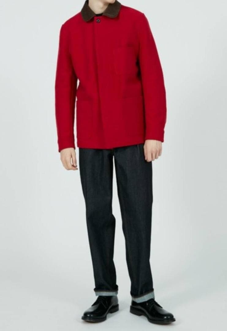 未使用 マッキントッシュ COOKNEY ミリタリー カバーオール 36 レッド