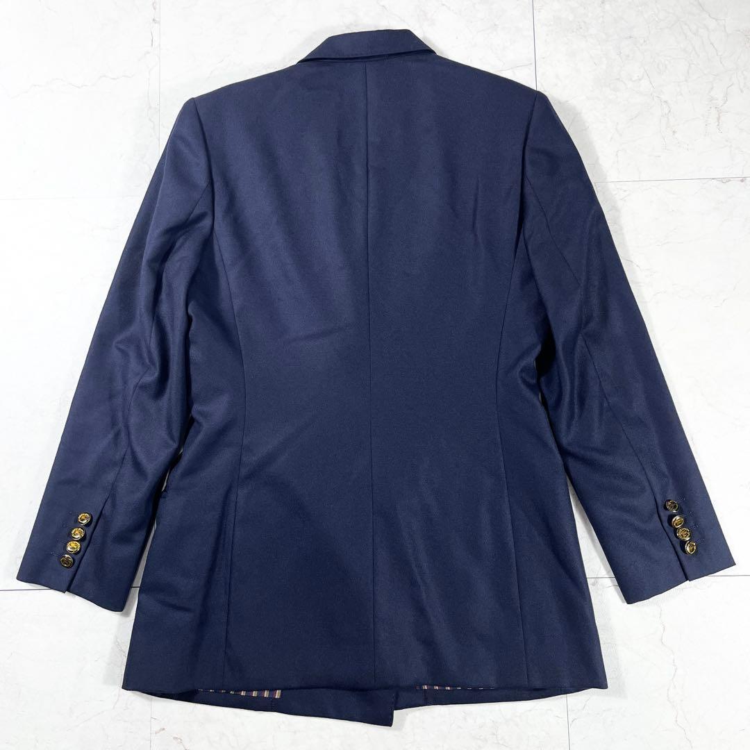 ✨未使用級 バーバリーズ ダブルテーラードジャケット 刻印ボタン カシミヤ