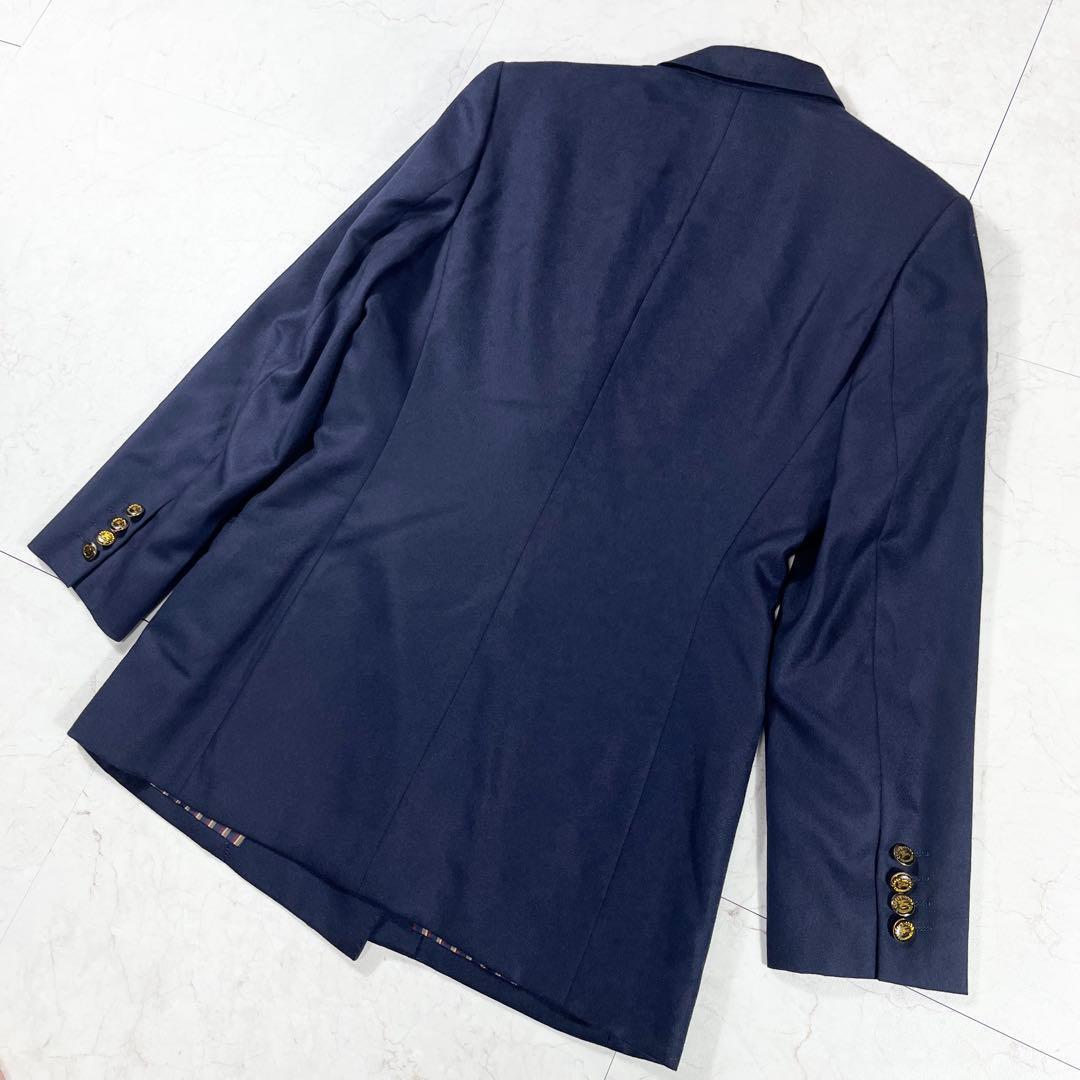 ✨未使用級 バーバリーズ ダブルテーラードジャケット 刻印ボタン カシミヤ