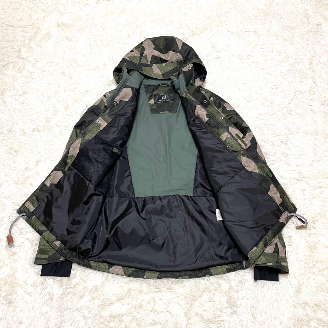 【美品】 オンヨネ 迷彩スキーウェア 上下 中綿 メンズ 2L 180cm