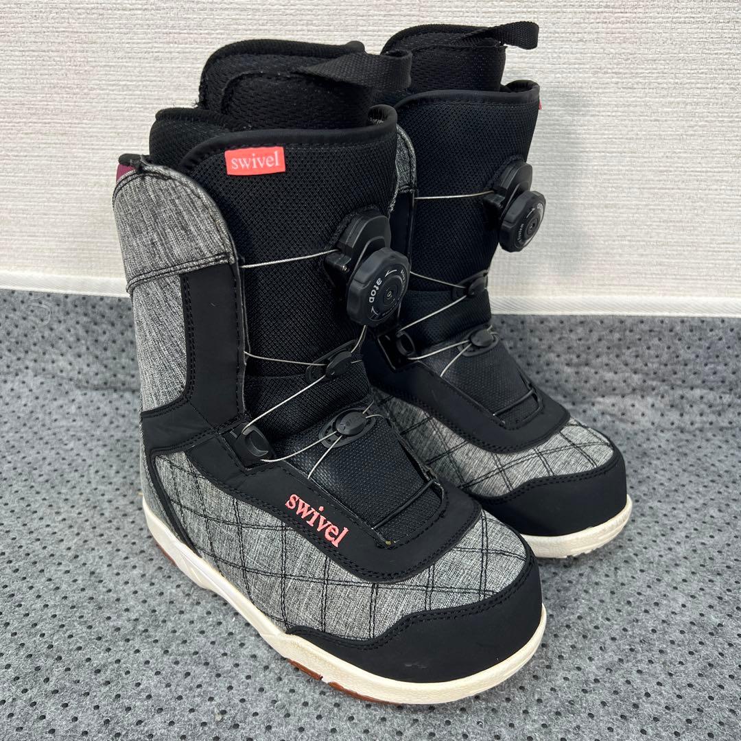 5回使用 人気サイズ23.5cm swivel ダイヤル スノボブーツ