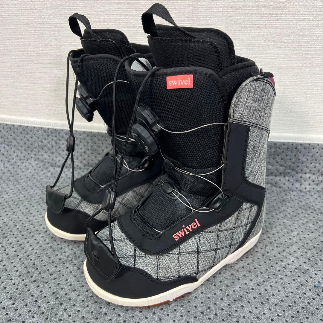 5回使用 人気サイズ23.5cm swivel ダイヤル スノボブーツ