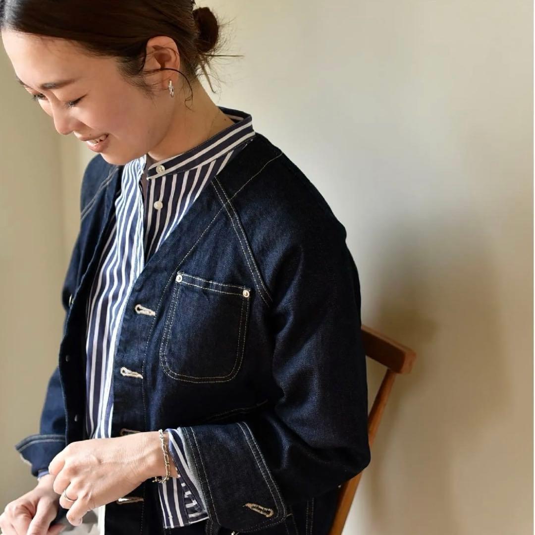 OUR きれいめデニムジャケット