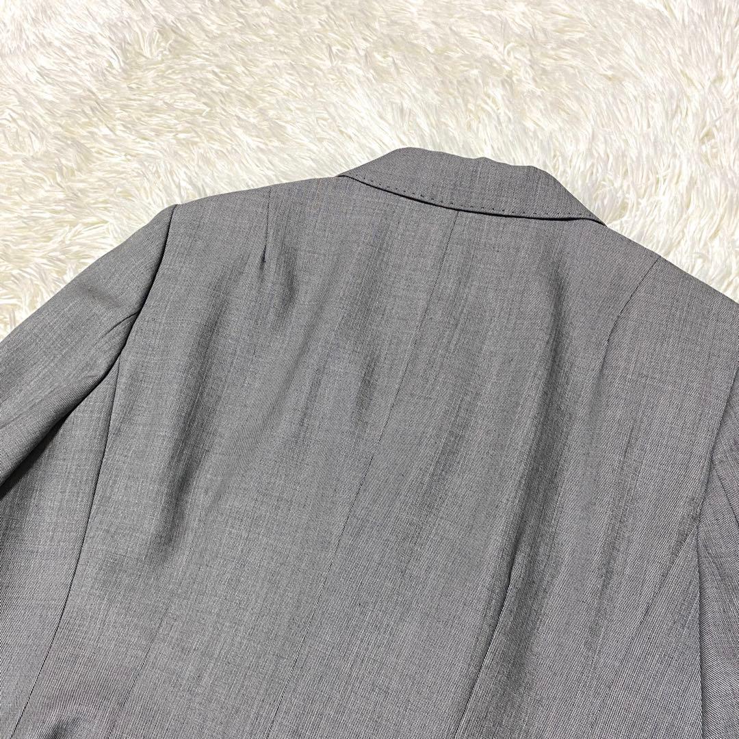 美品✨23区 セットアップ スーツ 大きいサイズ シルク グレー