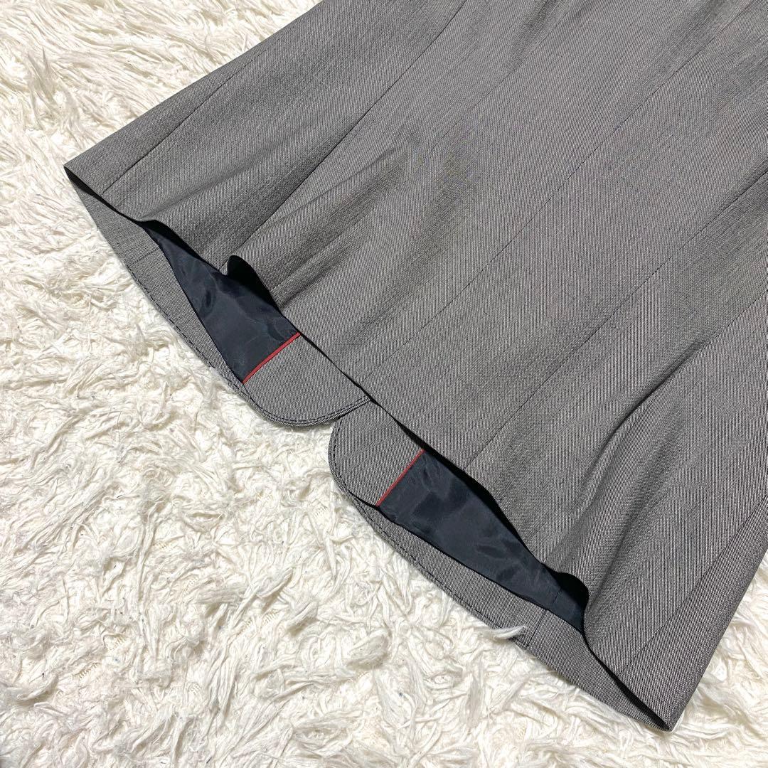 美品✨23区 セットアップ スーツ 大きいサイズ シルク グレー