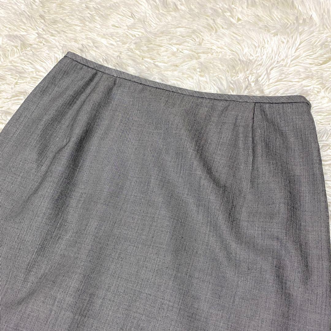 美品✨23区 セットアップ スーツ 大きいサイズ シルク グレー