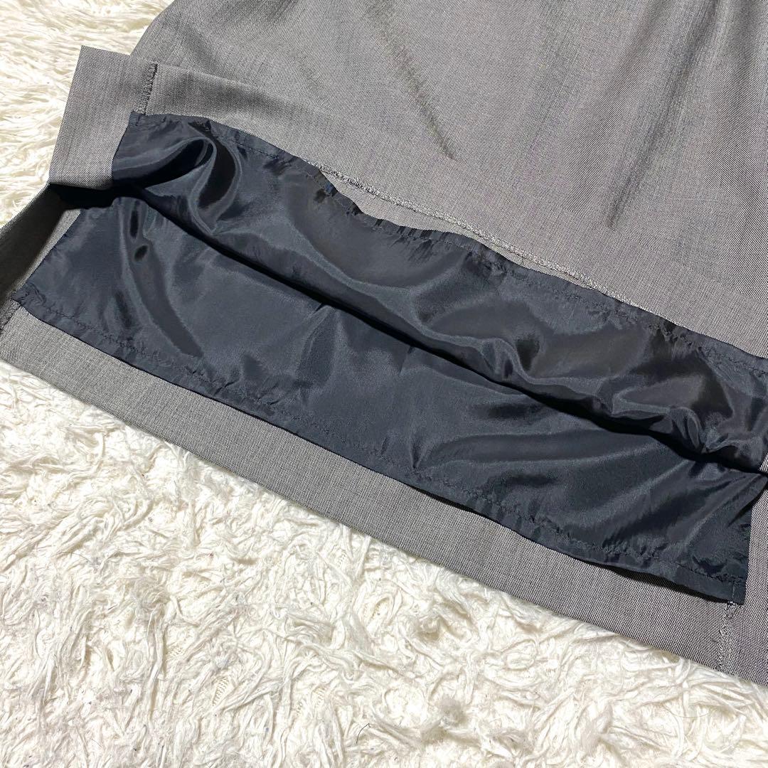 美品✨23区 セットアップ スーツ 大きいサイズ シルク グレー