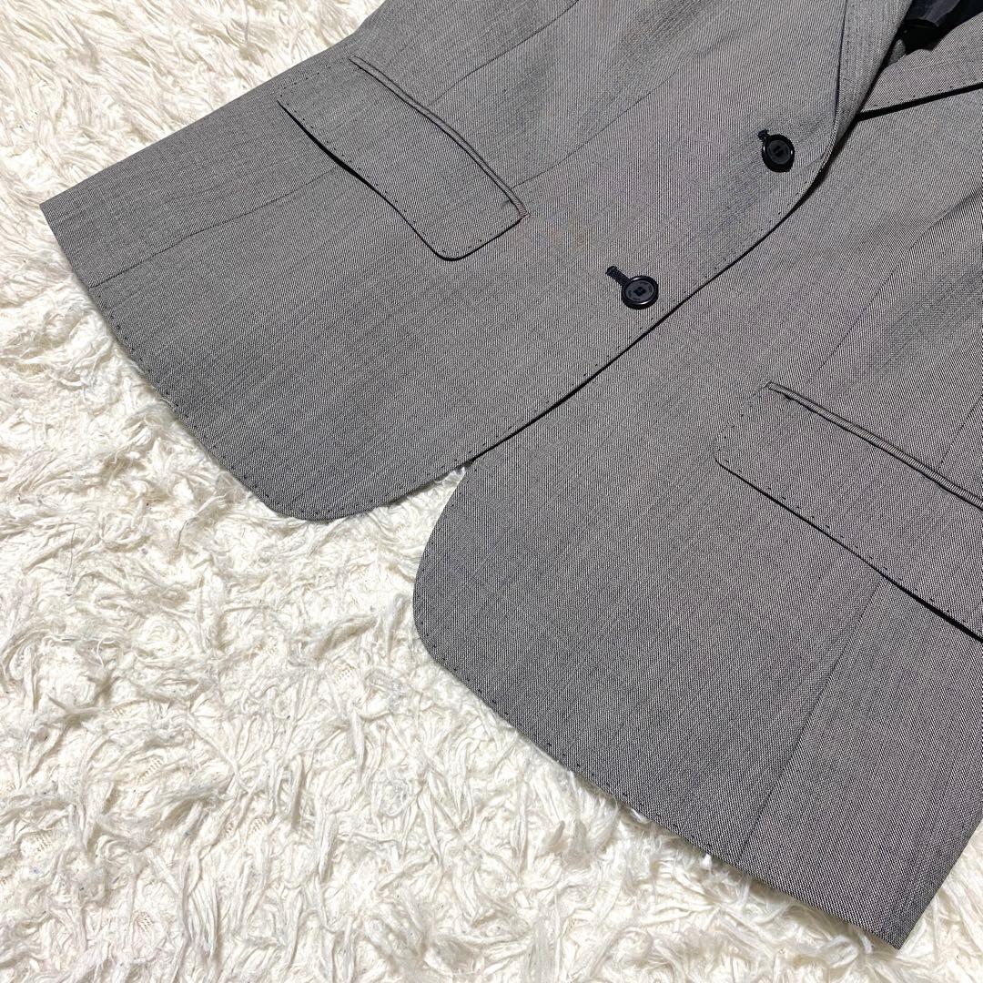 美品✨23区 セットアップ スーツ 大きいサイズ シルク グレー