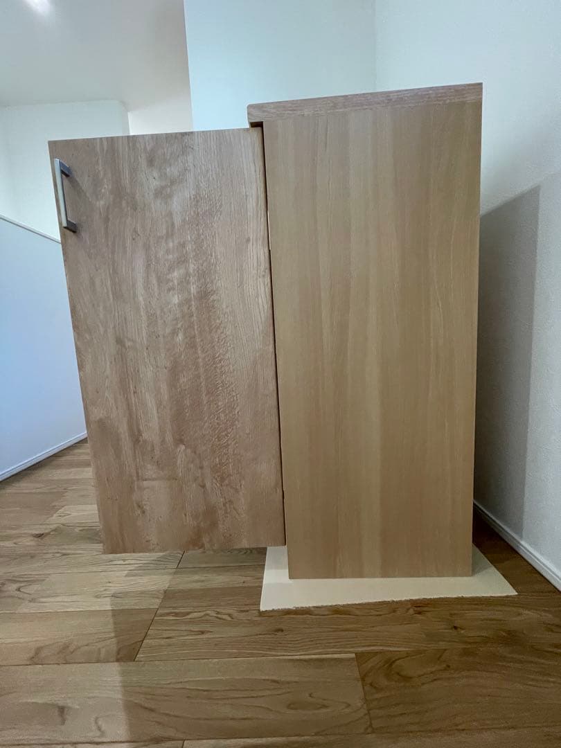 ナチュラルウッド シューズラック