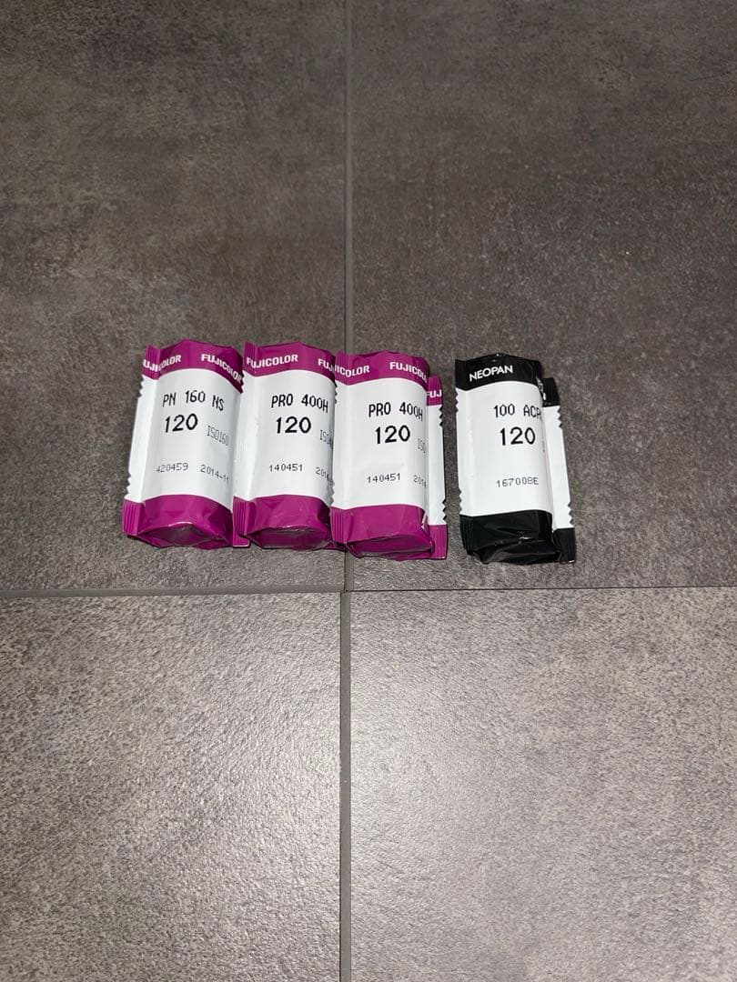 FUJIFILM 120期限切れフィルム PROVIA VELVIA ACROS