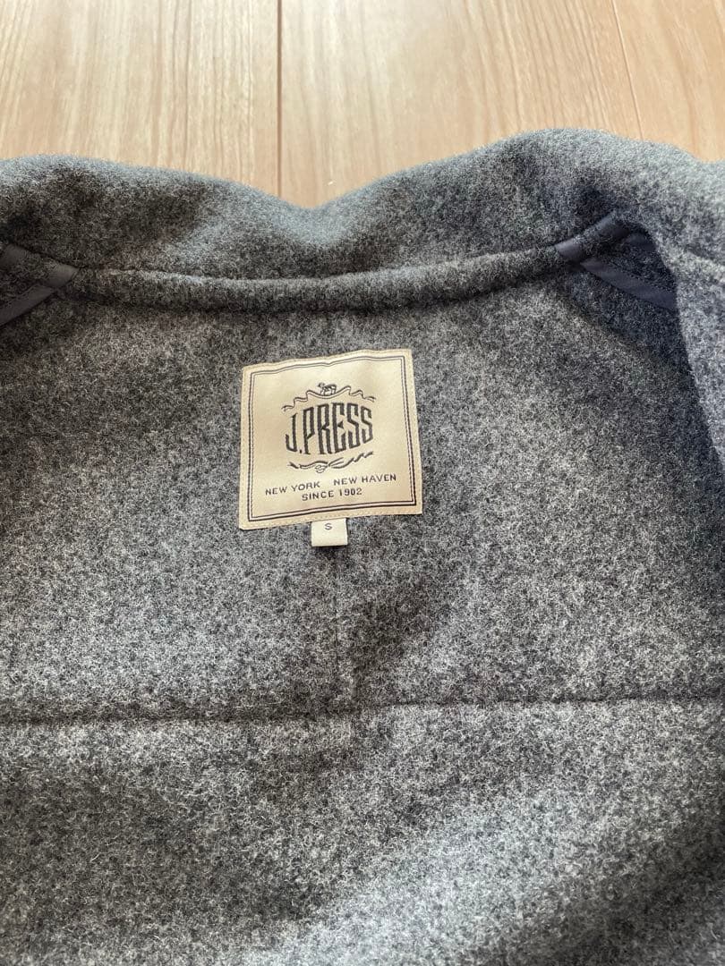 【美品】J.press ダッフルコート S グレー