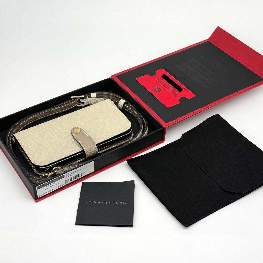美品 BONAVENTURA iPhone 15 Pro ダイアリー ケース