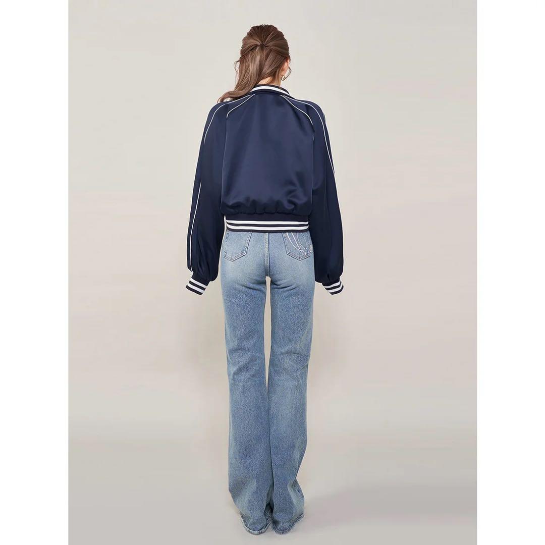 新品タグ付 ダーリッチ Darich Clubスカジャン ネイビー フリー