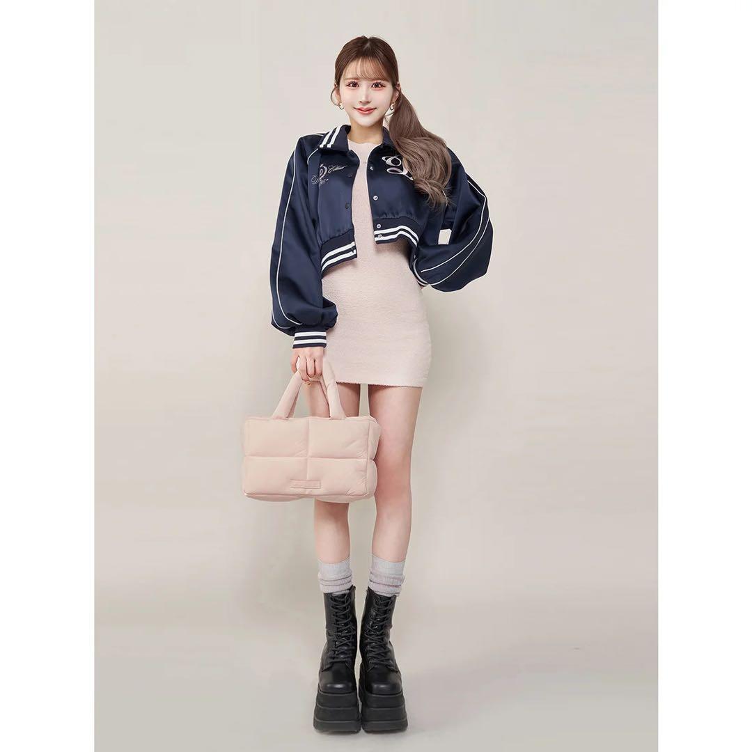 新品タグ付 ダーリッチ Darich Clubスカジャン ネイビー フリー