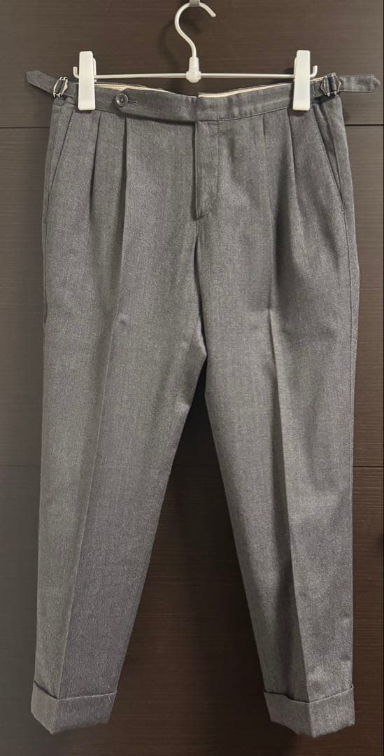 GTA / HERRICK サキソニー 2アウトプリーツパンツ 46